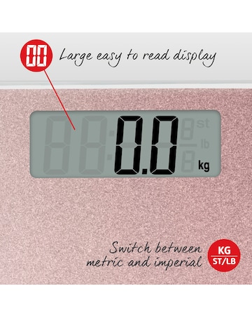 Salter Rose Gold Glitter Electric Scale