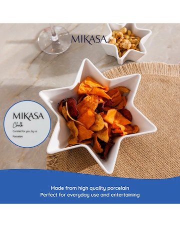 Mikasa Set of 2 Star Bowls
