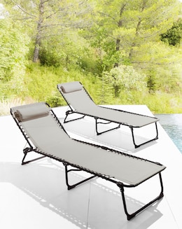 Pair of Zero Gravity Sunloungers