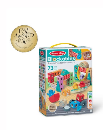 Melissa & Doug Blockables Town Play Set
