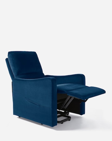 Lincoln Velvet Electric Recliner Armchair