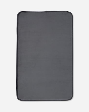 Catherine Lansfield Anti Bacterial Memory Foam Bath Mat - Charcoal