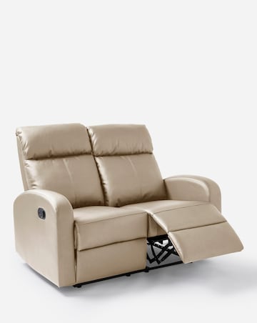 Ramsey Faux Leather Recliner 2 Seater Sofa