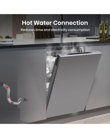 Hisense HV523E15UK Fully Integrated Slimline Dishwasher 10 Place Settings White