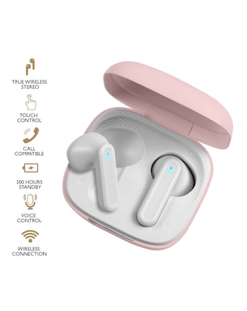 Radley Series 56 Cobweb Silicone Strap Smart Watch and Wireless Earbuds Bundle