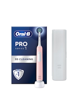 Oral-B Pro 1 Pink Electric Toothbrush + Travel Case