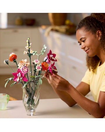 LEGO Botanicals Pretty Pink Flower Bouquet Floral Decor, Building Kit 10342