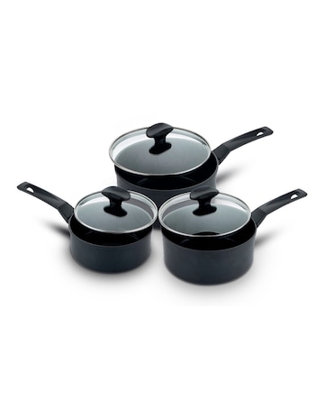Prestige 9x Tougher 3 Piece Saucepan Set 16,18,20 CM