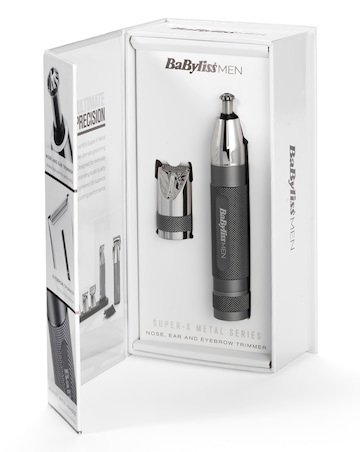 BaByliss 7066U Super-X Metal Series Nose, Ear and Eyebrow Trimmer