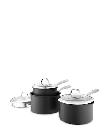 Tower x Good Food 3 Piece Saucepan Set