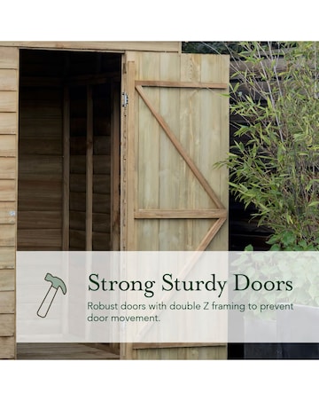 4LIFE Apex Shed 7x5 - Double Door - 2 Window (Home Delivery)