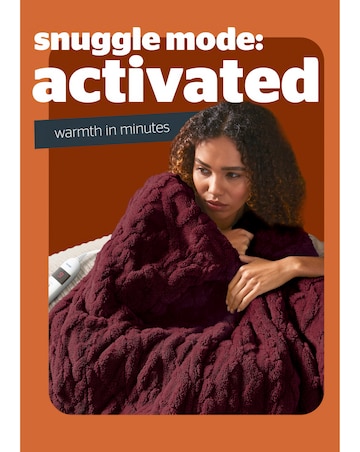 Silentight Luxury Super Cosy Heated Throw - Berry