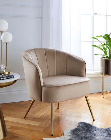 Joanna Hope Esme Velvet Accent Chair