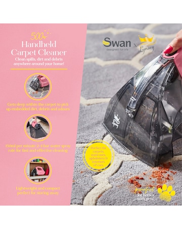Swan TV's Queen of Clean Handheld Carpet Cleaner