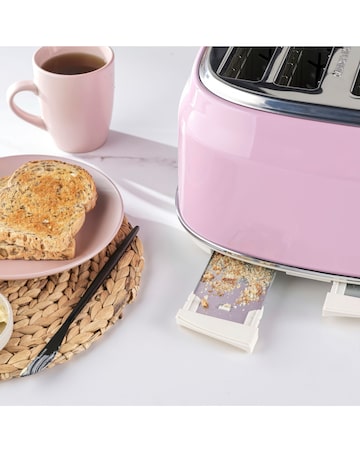 Salter Retro 4 Slice Pink Toaster
