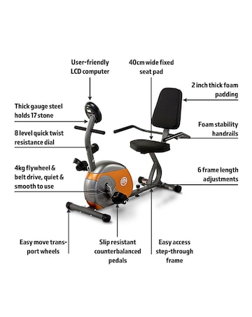 Marcy Start Recumbent Exercise Bike