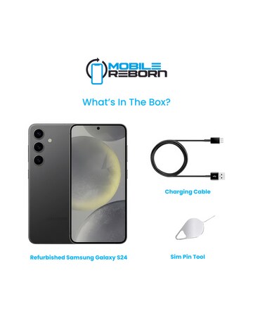 Refurbished Samsung Galaxy S24 128GB - Black (Pristine Condition)