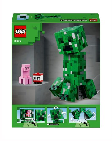LEGO Minecraft The Creeper Gamer Decor, Action Figure Building Toy 21276