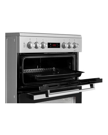 Beko KDC653S Double Oven Electric Cooker - Silver