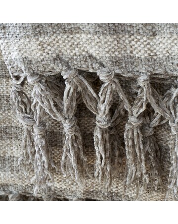 Catherine Lansfield Striped Chenille Throw