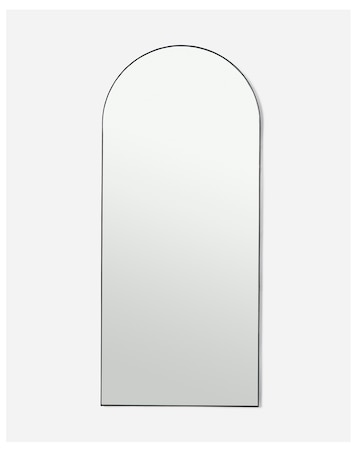 Black Arched Leaner Mirror