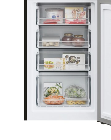 Hoover HOCT3L517EBK 55 x 175cm Low Frost Fridge Freezer - Black