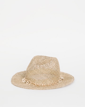 Gold Chain Trim Sun Hat