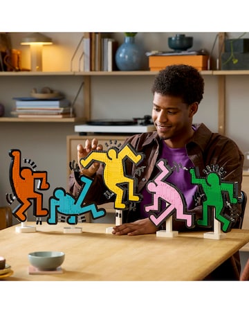 LEGO Art Keith Haring Dancing Figures Living Room Decor and Building Set 31216