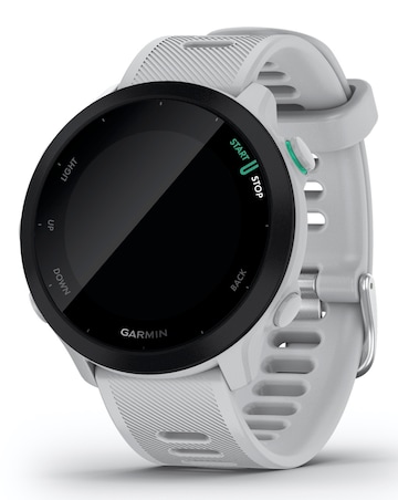 Garmin Forerunner 55 GPS Running Smart Watch - White