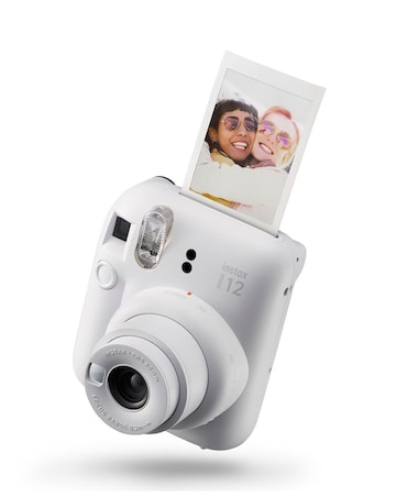 Fujifilm Instax Mini 12 Instant Camera with 20 Shot Film Pack - Clay White
