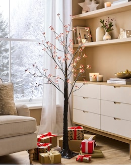 Red Berry LED Twig Christmas Tree