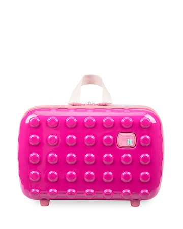 IT Luggage Bobble Bloc Kids 2pc Suitcase Set - Raspberry Rose