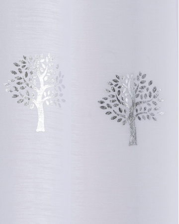 Birch Tree Foil Print Voile