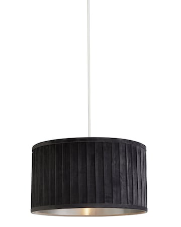 Pleated Velvet Grey Shade