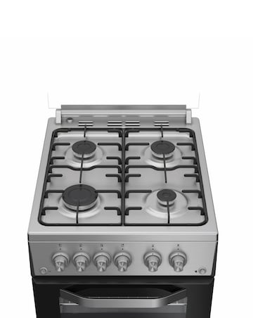 Hotpoint HDG5GCX 50cm Gas Double Cooker - Stainless Steel + installation
