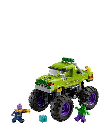 LEGO Marvel The Hulk Truck vs. Thanos Super Hero Building Toy Vehicle 76312