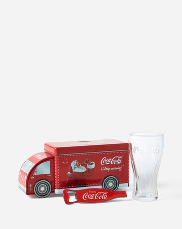Coca Cola Christmas Tin Truck Money Box