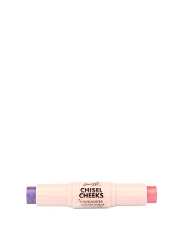 Barry M Chisel Cheeks Double Highlighter Cream Duo - Lilac/ Pink