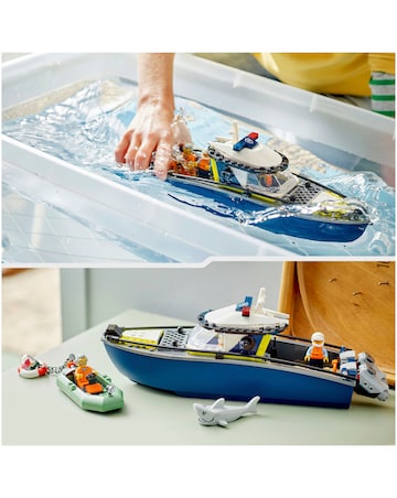 LEGO City Police Boat Chase Toy Building Set 60456