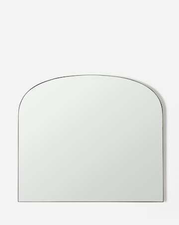 Black Arch Over Mantel Mirror