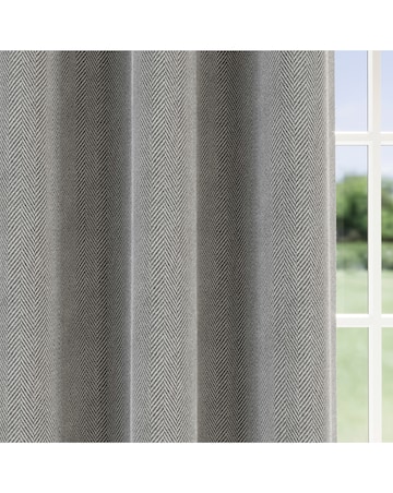 Chester Herringbone Eyelet Curtains