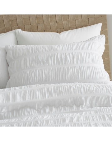 Catherine Lansfield Seersucker Duvet Cover Set