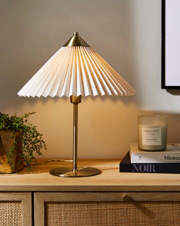 Pleated Table Lamp