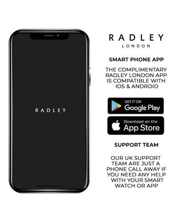 Radley Series 56 Cobweb Silicone Strap Smart Watch and Wireless Earbuds Bundle