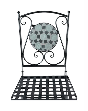 Charles Bentley Mosaic Bistro Set - Blue