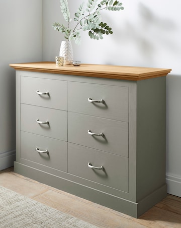 Julipa Ashford 6 Drawer Wide Chest