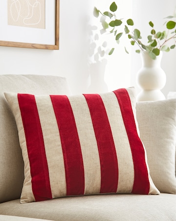 Flocked Stripe Cushion
