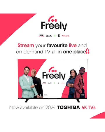 Toshiba 65UV2F53DBU 65in Smart TV 4K UHD HDR LCD Freely TV with Amazon Alexa