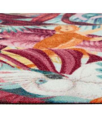 Lux Tropical Palms Washable Nylon Runner