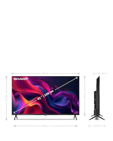 Sharp 4T-C43GK4245KB 43in Smart Ultra HD Tivo LED TV